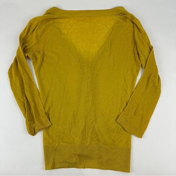 Moth Cardigan Sweater Womens XS/TP Mustard Yellow - Picture 11 of 11